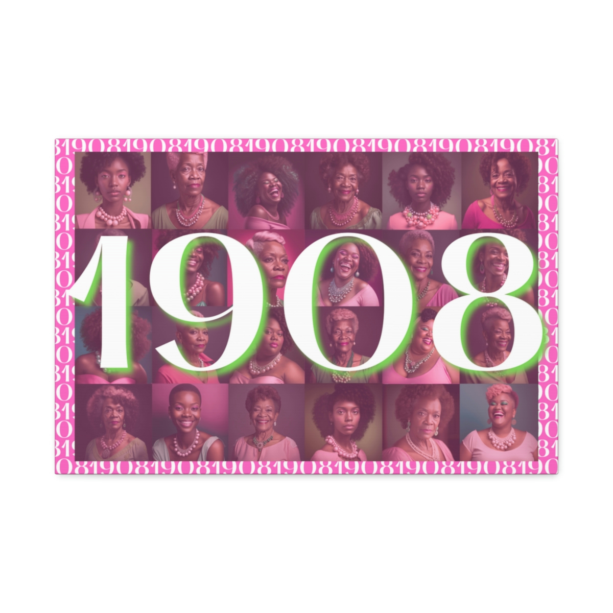 1908 AKA Pink Polyester Canvas - Image 9
