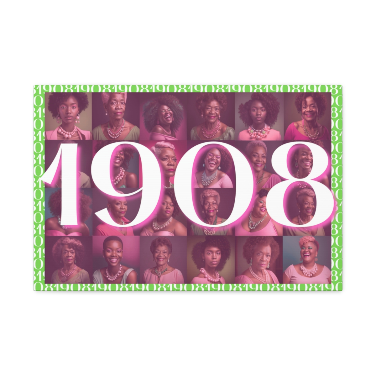 1908 AKA Green Polyester Canvas - Image 9