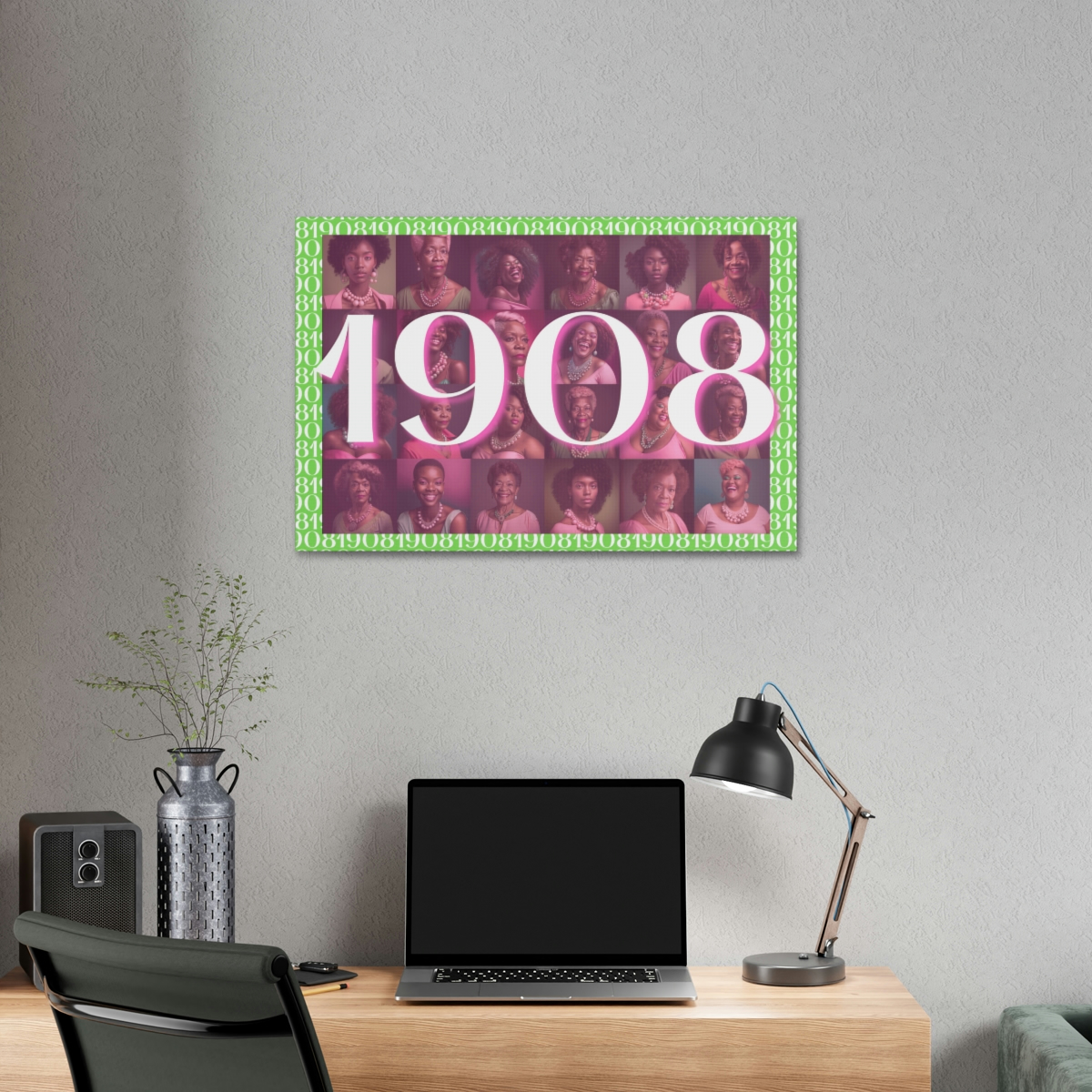 1908 AKA Green Polyester Canvas - Image 16