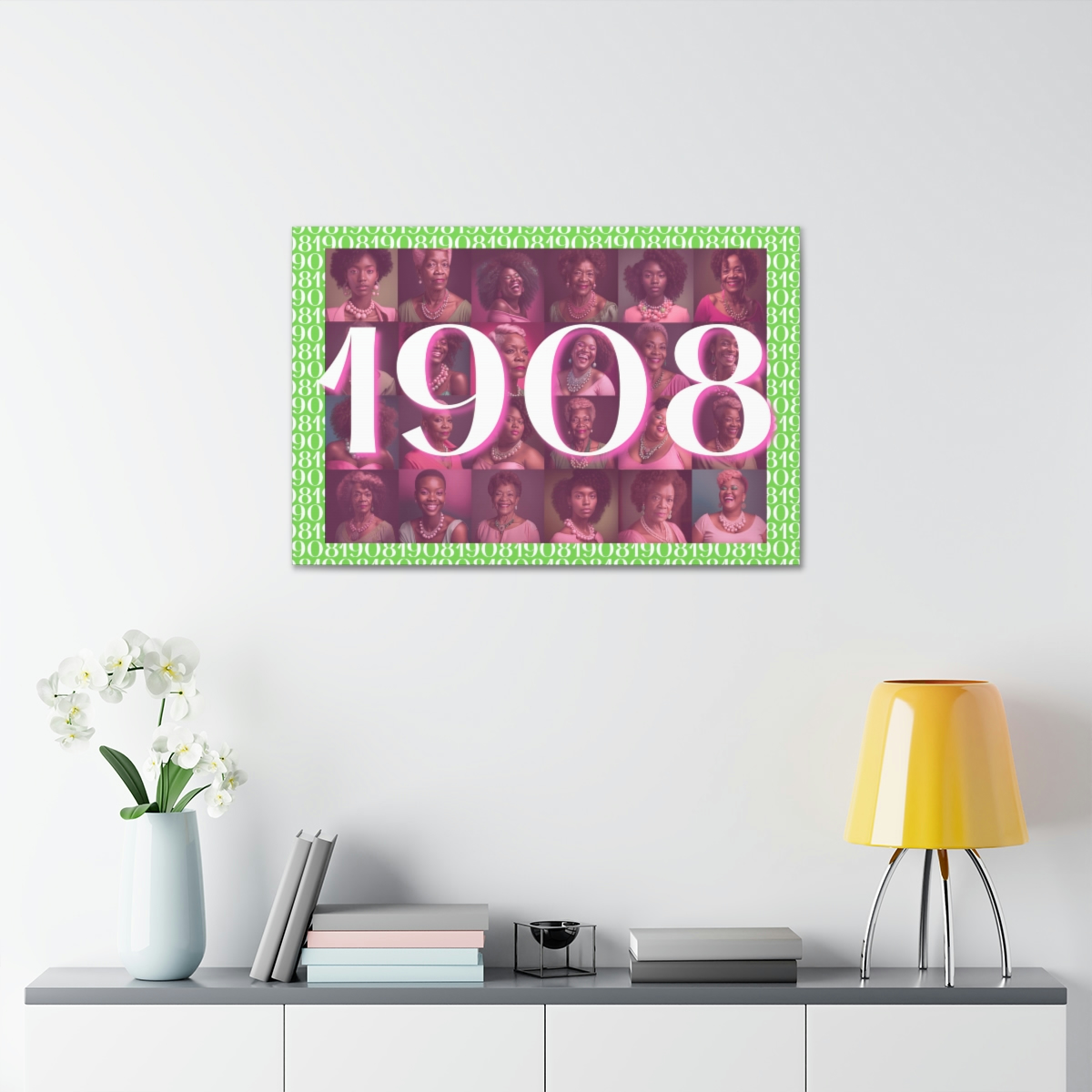 1908 AKA Green Polyester Canvas - Image 3